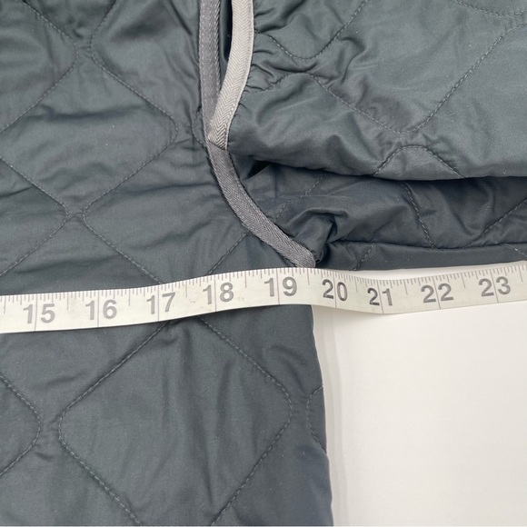 LL Bean Lightweight Quilted Chore Coat Women Small Black Jacket Barn Utility - Picture 13 of 15